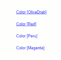 LinkLabel showing different active link color options