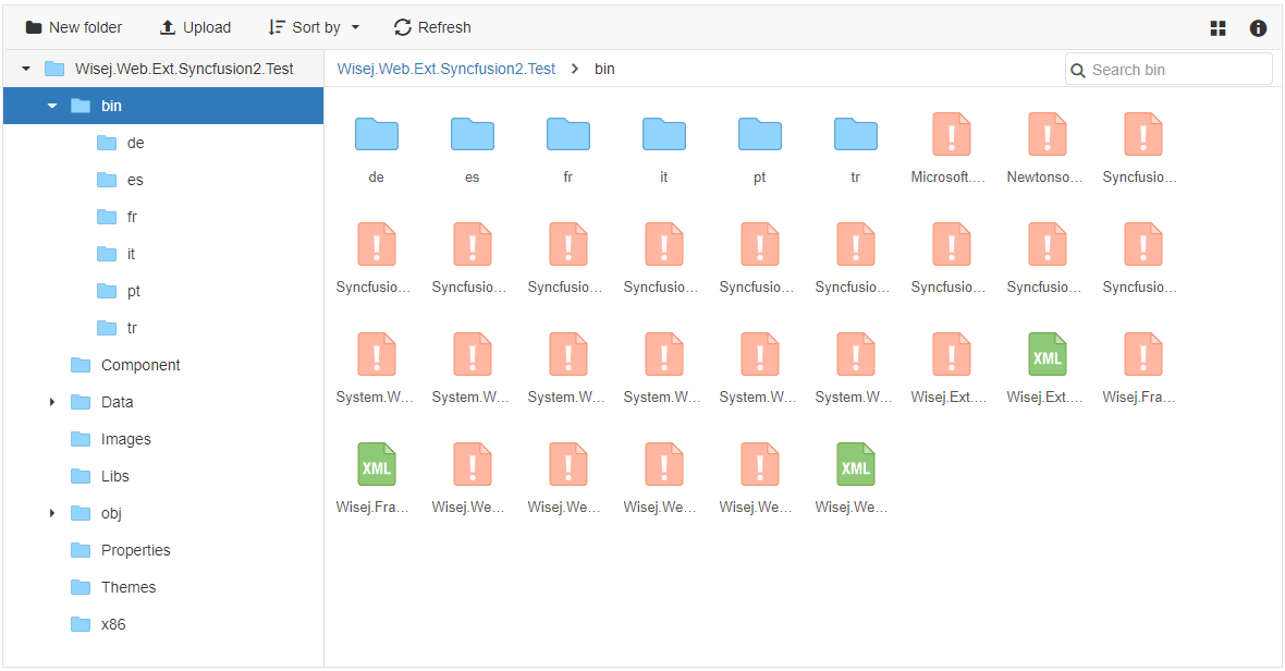 EJ2 FileManager at Runtime
